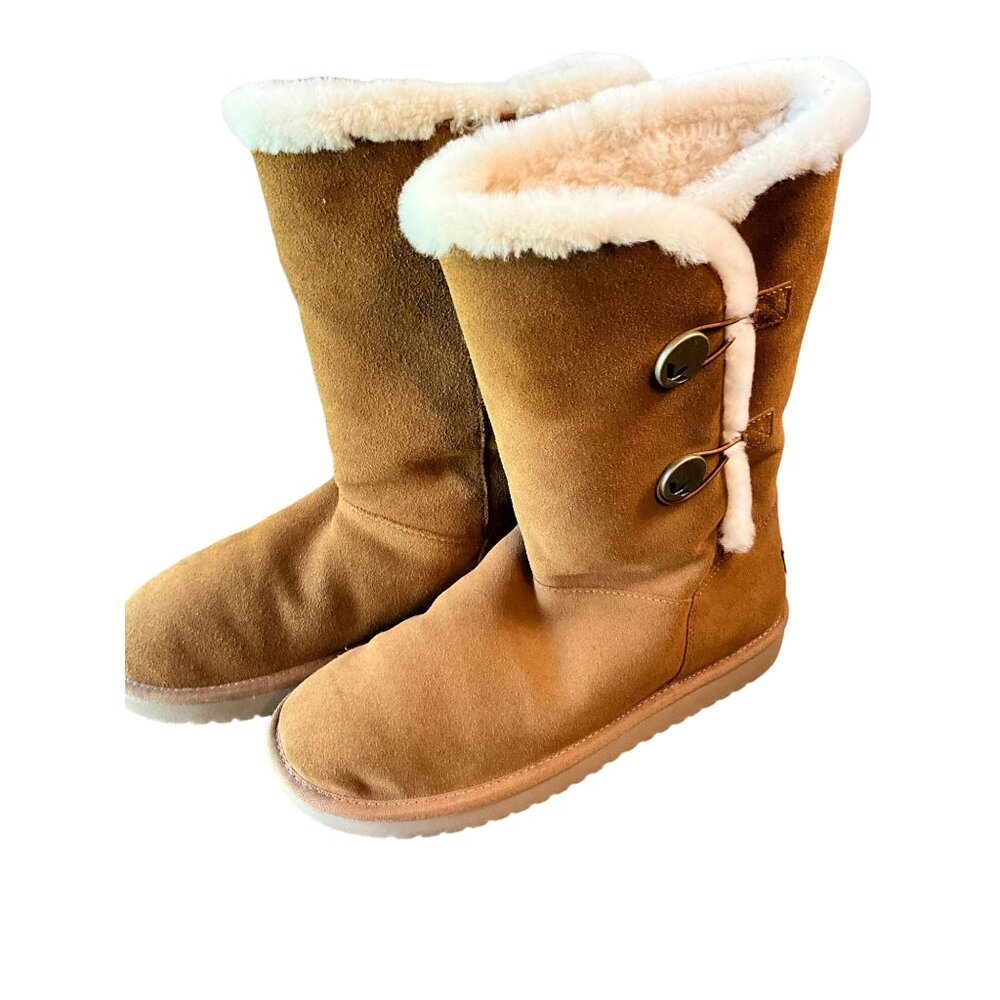 Koolaburra by UGG Kinslei Tall‎ Women's Chestnut Brown Shearling Lined Boots